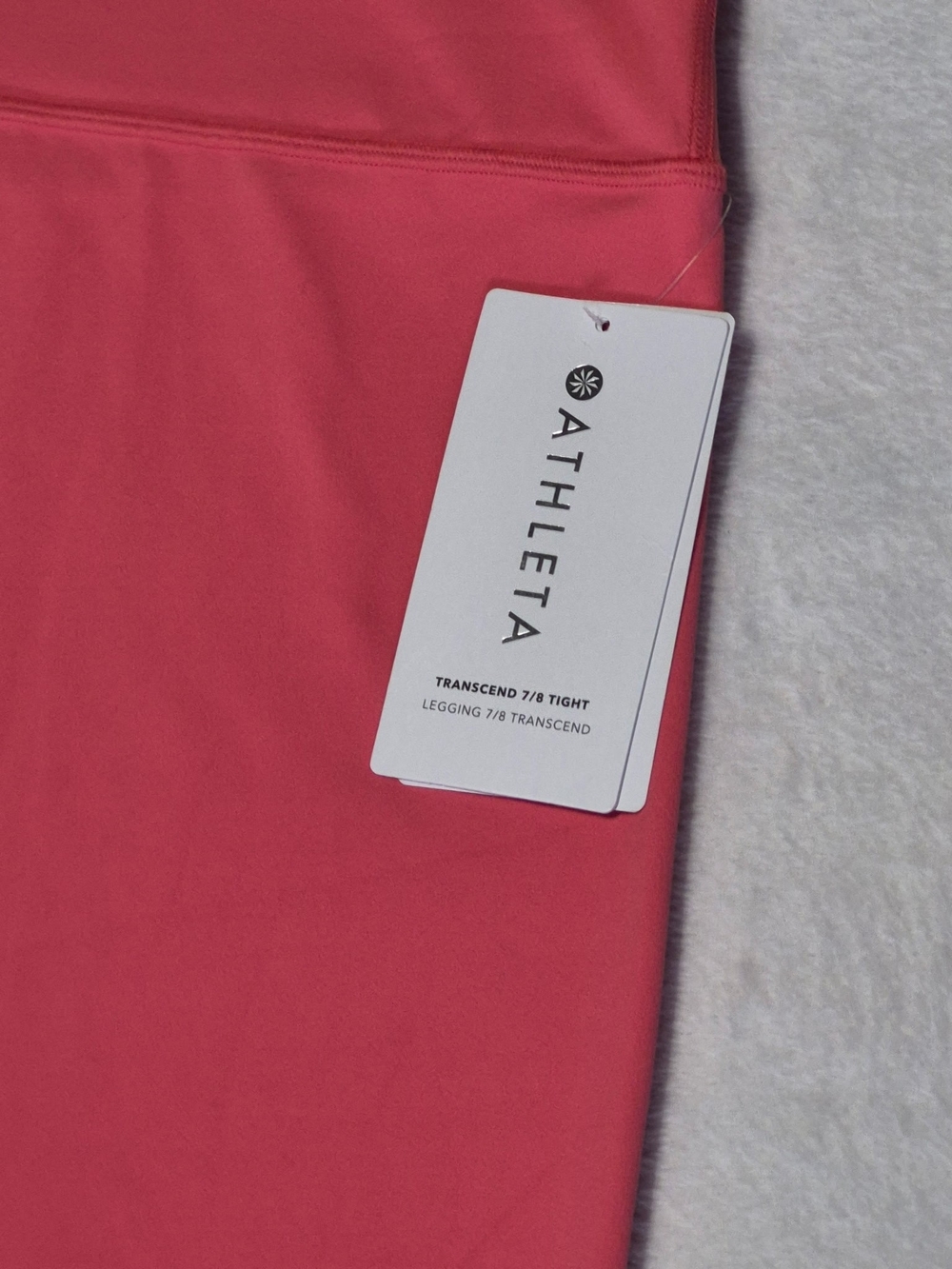Athleta Transcend 7/8 Coral Pink High-Rise Active Leggings W 3X